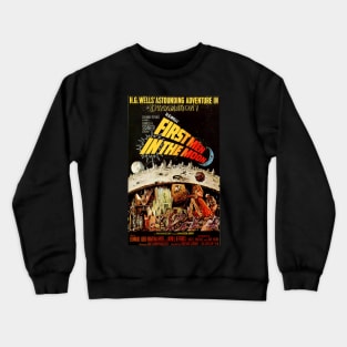 Classic Sce-Fi Movie Poster - First Men in the Moon Crewneck Sweatshirt